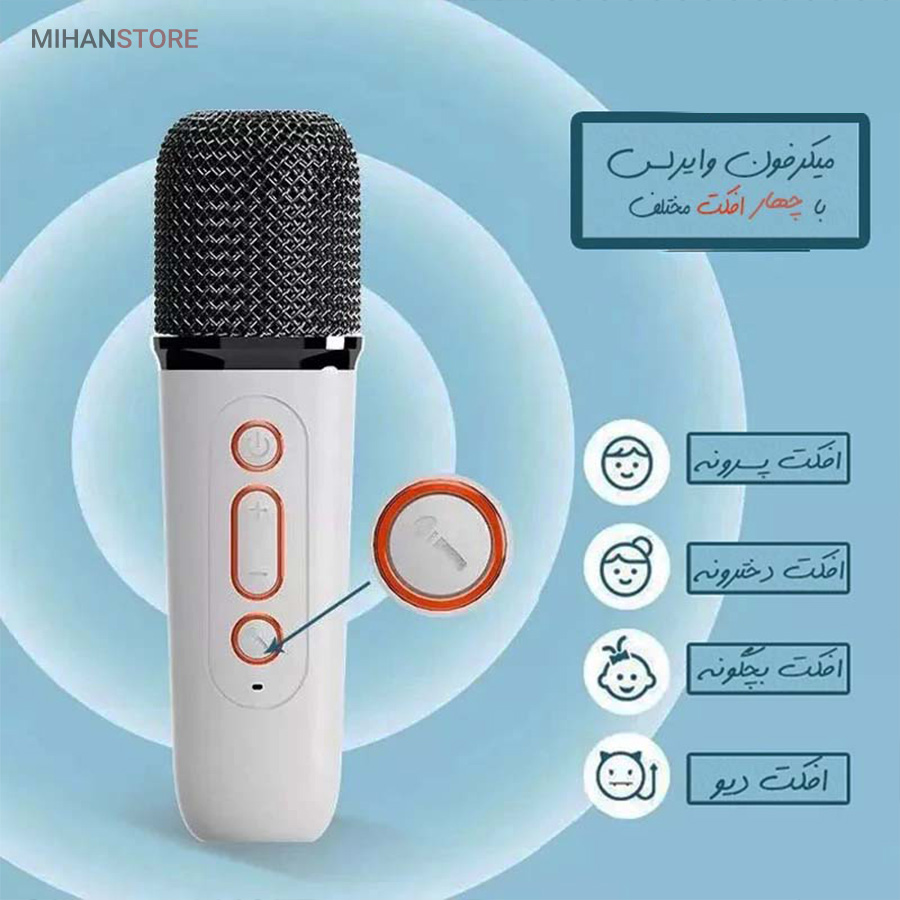 اسپیکر بلوتوثی میکروفن دار قابل حمل